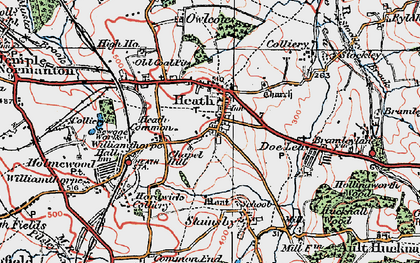 Old map of Heath in 1923