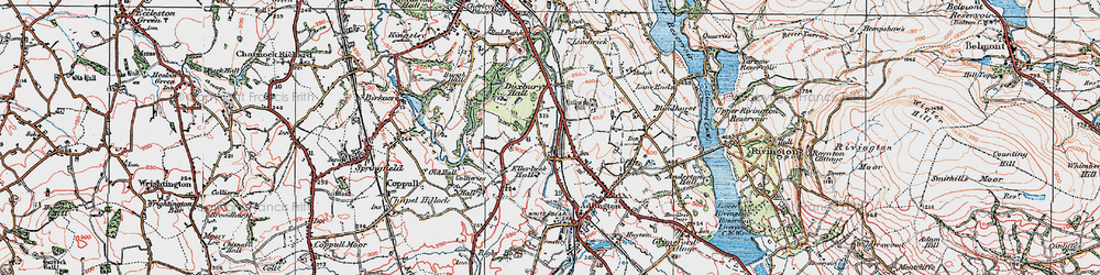 Old map of Heath Charnock in 1924