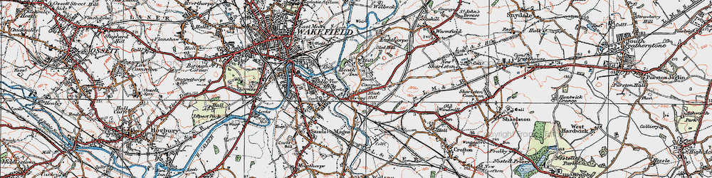 Old map of Heath Common in 1925