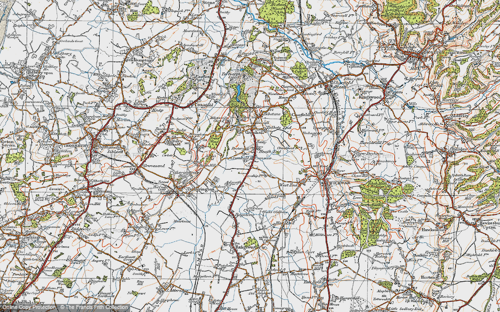 Old Map of Heath End, 1919 in 1919