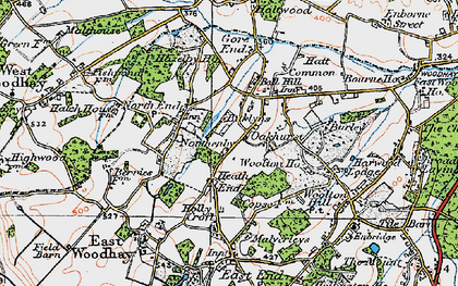 Old map of Woolton Ho in 1919