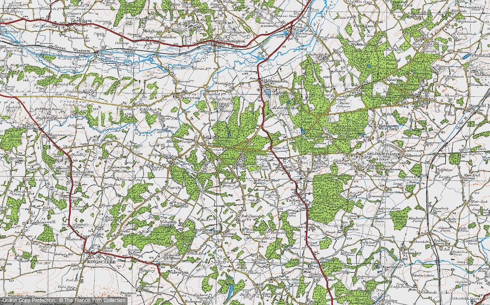 Old Map of Heath End, 1919 in 1919