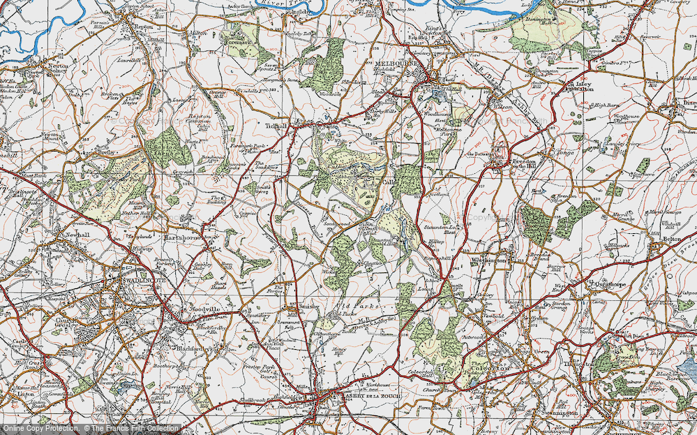 Old Map of Heath End, 1921 in 1921