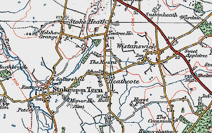 Old map of Heathcote in 1921