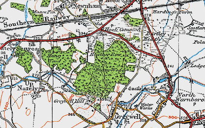 Old map of Heather Row in 1919