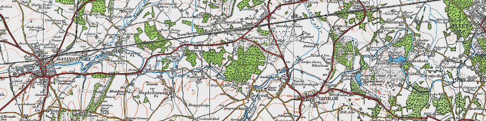 Old map of Butter Wood in 1919