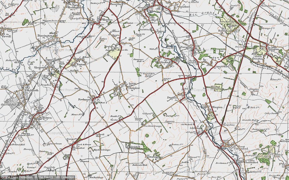 Old Map of Heathfield, 1920 in 1920