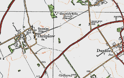 Old map of Heathfield in 1920