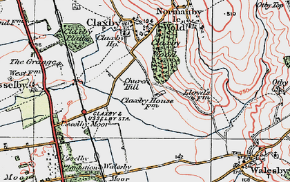 Old map of Heathfield in 1923