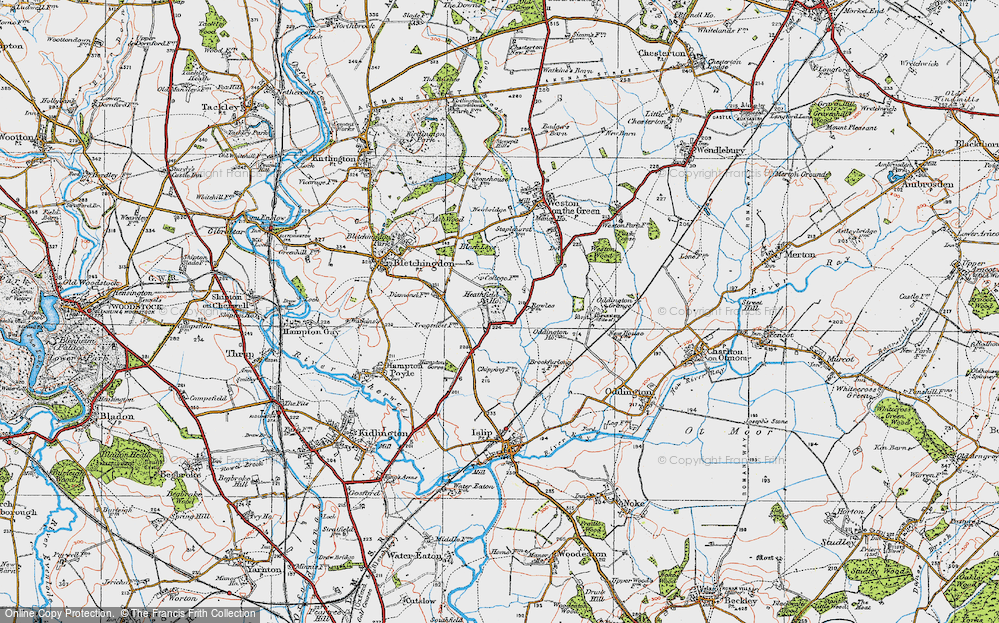 Historic Ordnance Survey Map of Heathfield Village, 1919