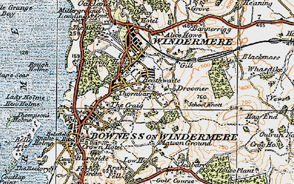 Old map of Heathwaite in 1925