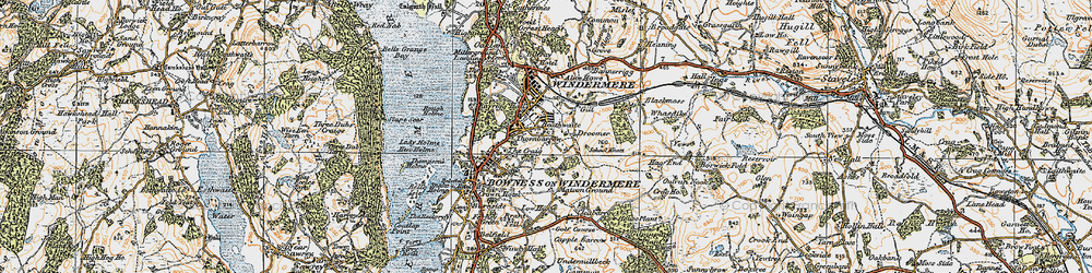 Old map of Heathwaite in 1925