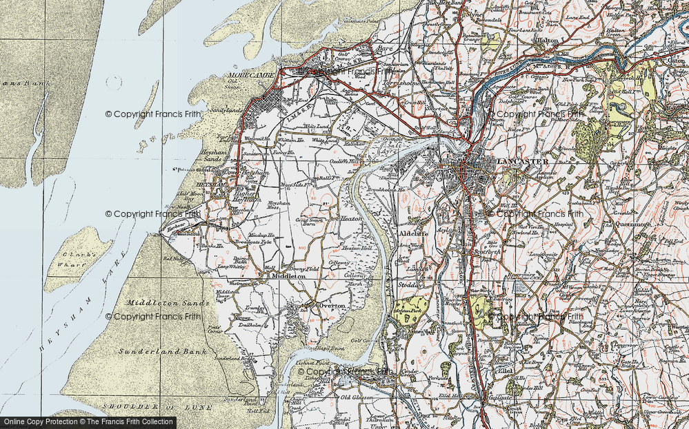 Old Map of Heaton, 1924 in 1924