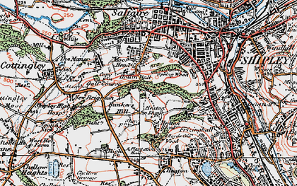 Old map of Heaton Royds in 1925