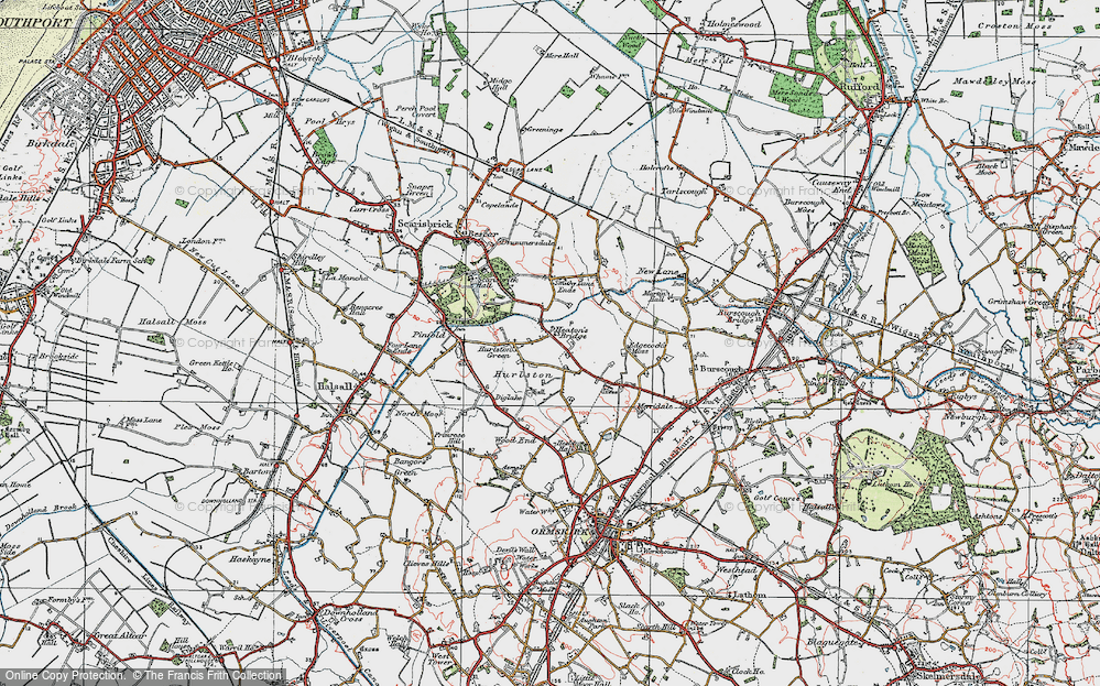 Old Map of Heaton's Bridge, 1923 in 1923