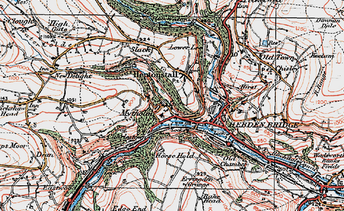 Map Mug Featuring Hebden Bridge, 1925 - Francis Frith