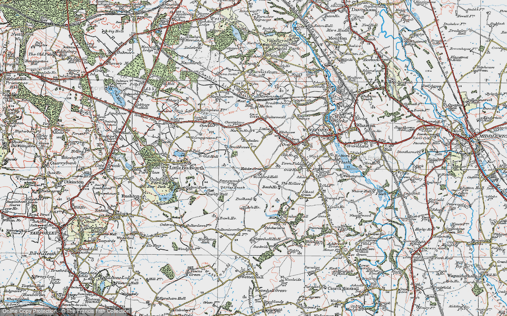 Old Map of Hebden Green, 1923 in 1923