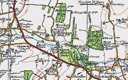 Old map of Tindall Wood in 1921