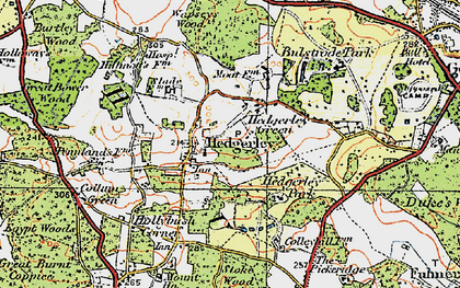 Old map of Hedgerley Green in 1920