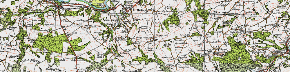 Old map of West Riding in 1925