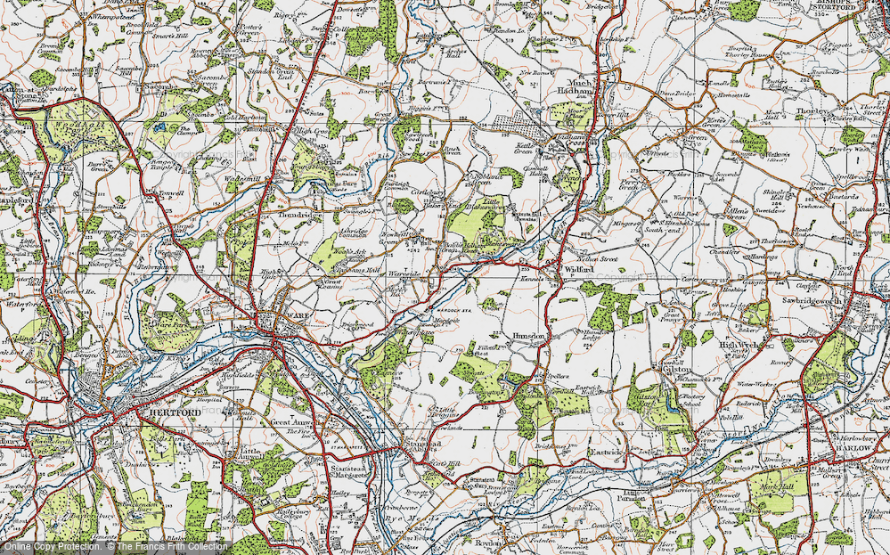 Old Map of Helham Green, 1919 in 1919