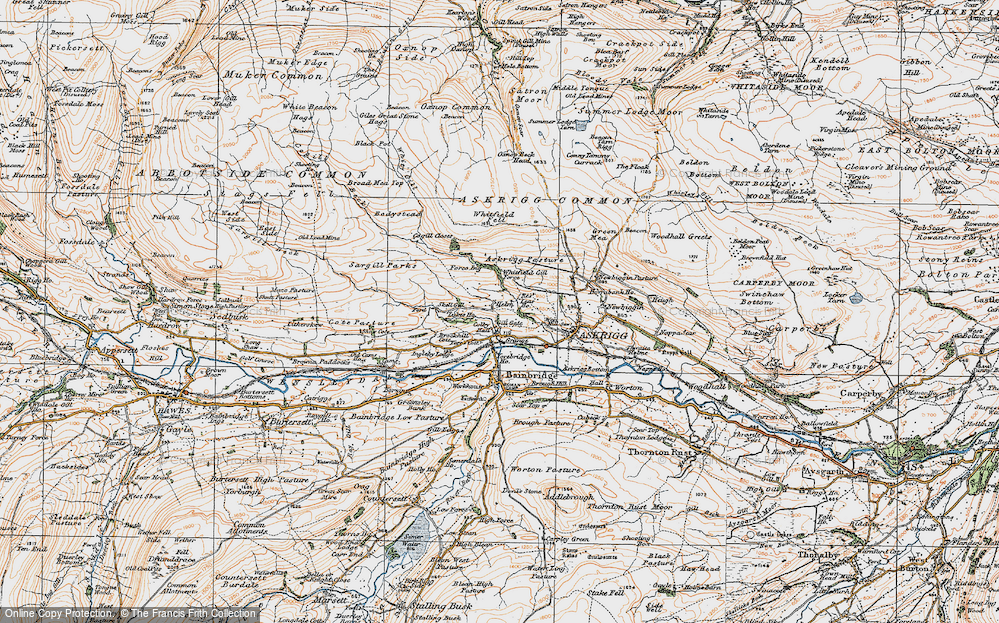 Old Map of Helm, 1925 in 1925