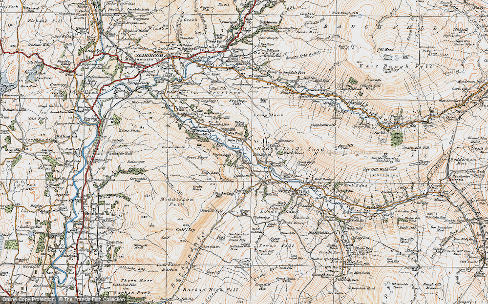 Old Map of Helmside, 1925 in 1925