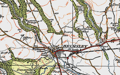 Old map of Duncombe Park in 1925