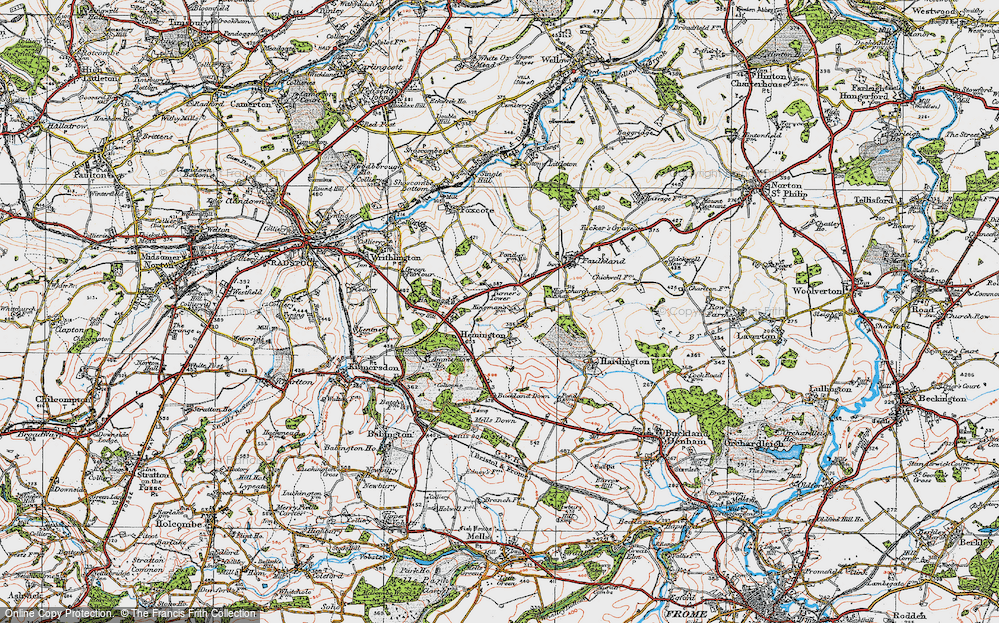 Old Map of Hemington, 1919 in 1919