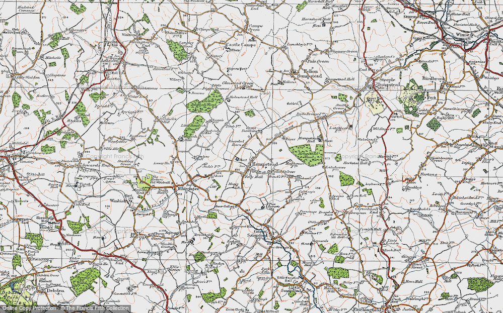 Old Map of Hempstead, 1920 in 1920