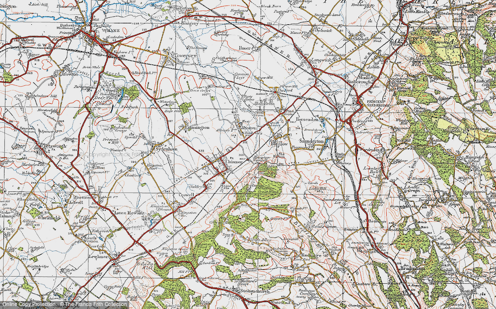 Old Map of Hempton Wainhill, 1919 in 1919