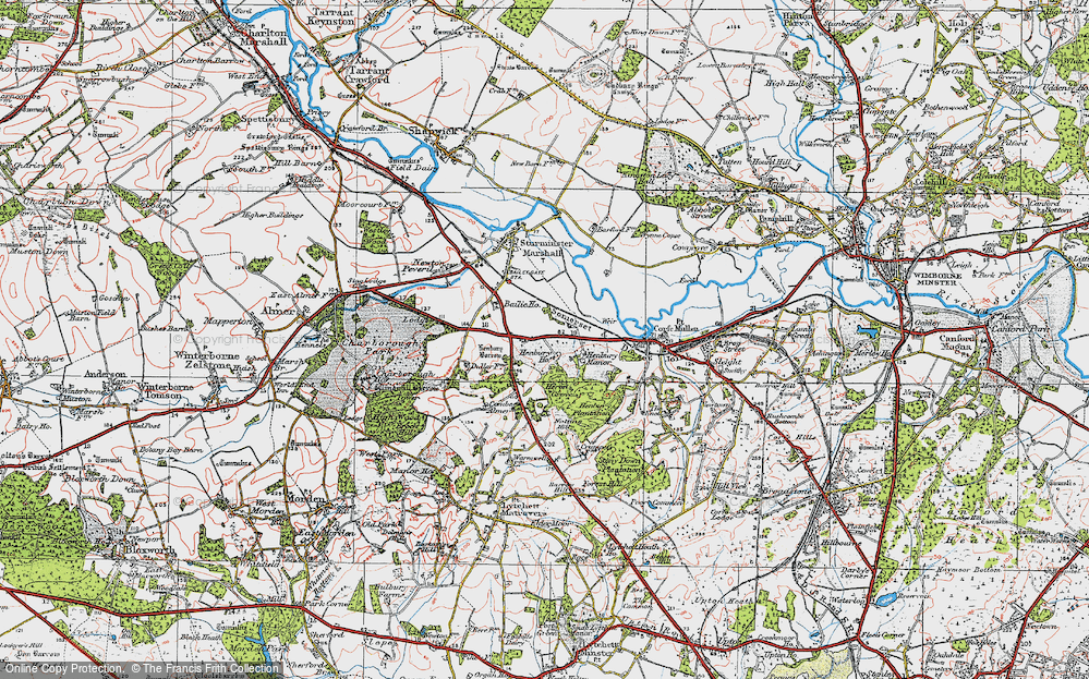 Old Map of Henbury, 1919 in 1919