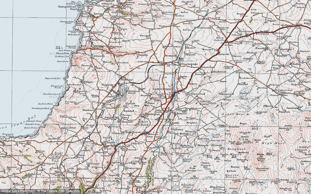 Old Map of Hendra, 1919 in 1919