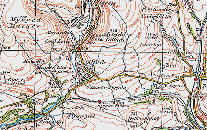 Old map of Hendreforgan in 1922