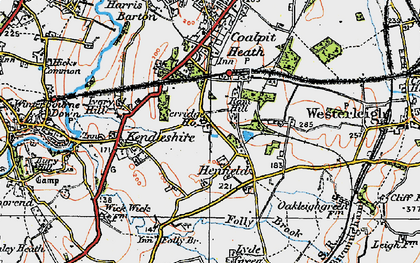 Old map of Henfield in 1919