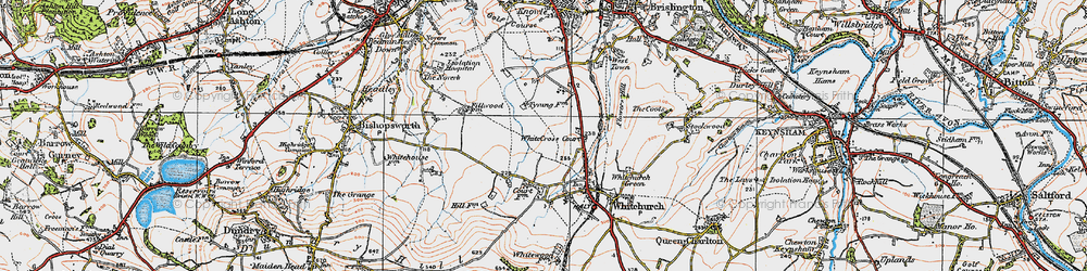Old map of Hengrove in 1919