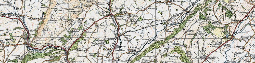 Old map of Henley Common in 1920