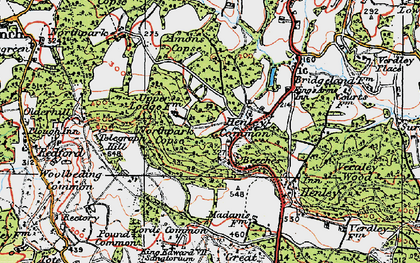 Old map of Amon's Copse in 1919
