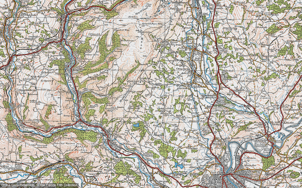 Old Map of Henllys, 1919 in 1919