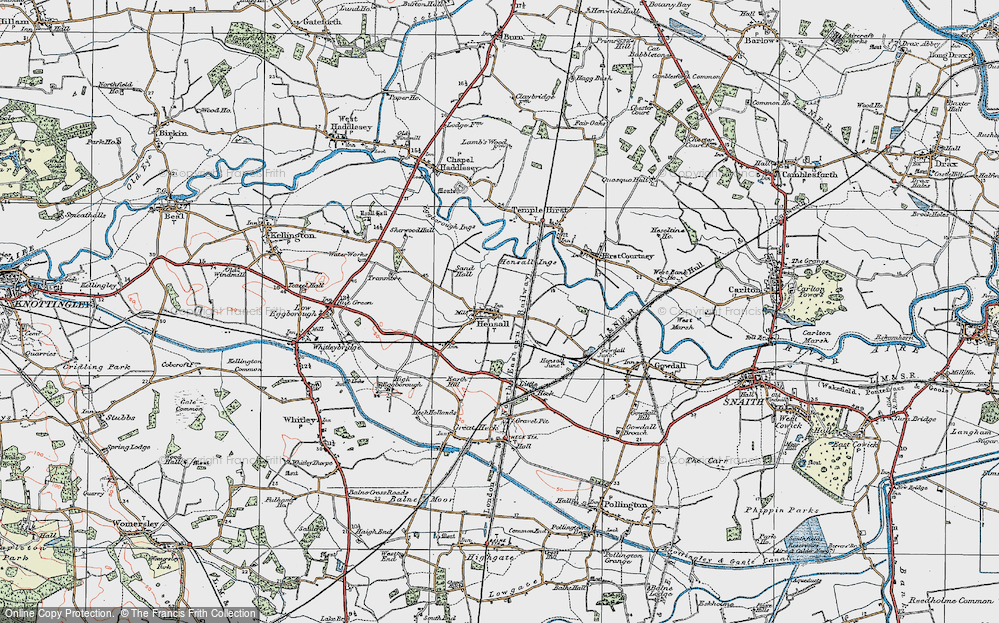 Old Map of Hensall, 1924 in 1924