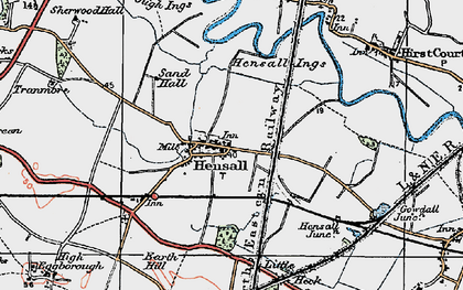 Old map of Hensall in 1924