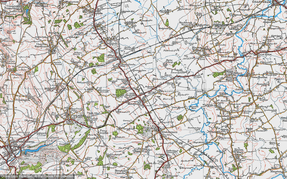 Old Map of Henstridge Ash, 1919 in 1919