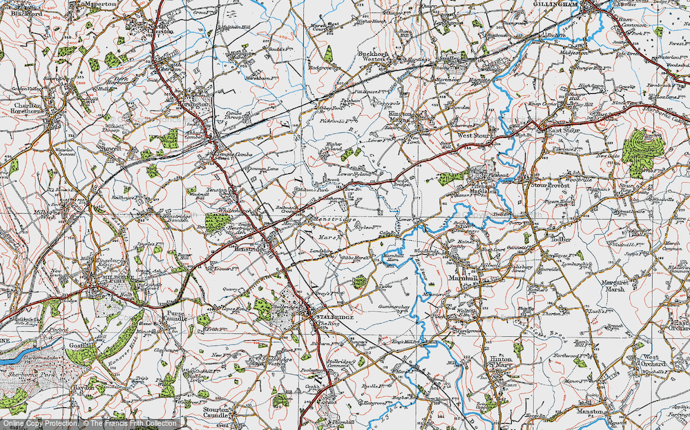 Old Map of Henstridge Marsh, 1919 in 1919