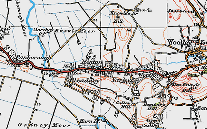 Old map of Henton in 1919