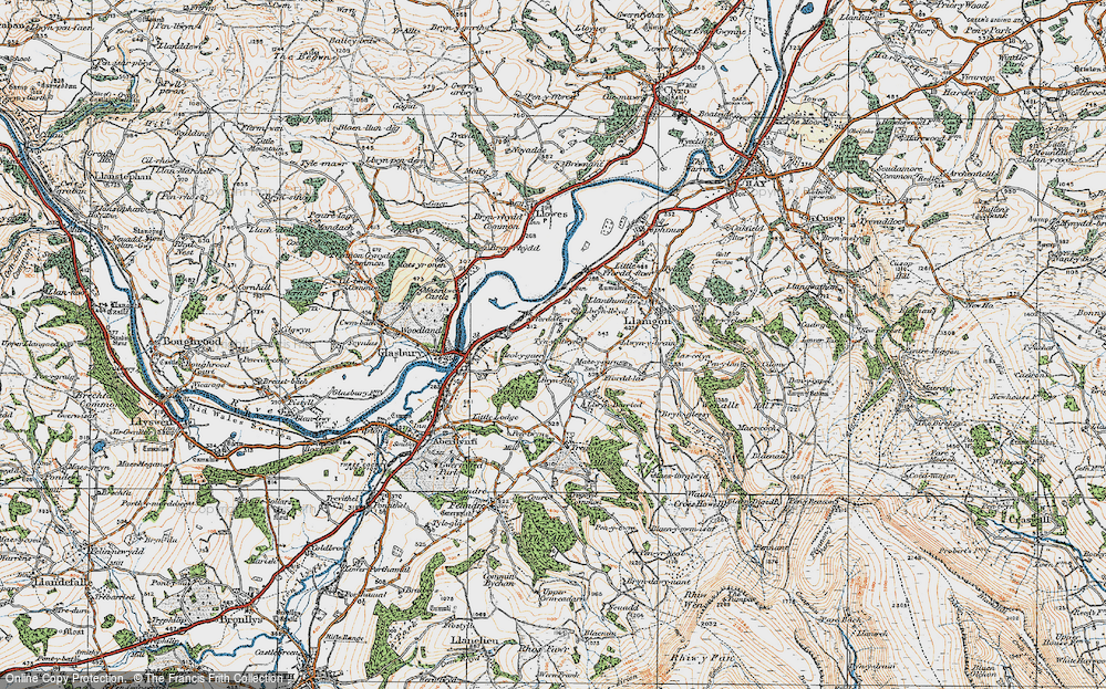Old Map of Heol-y-gaer, 1919 in 1919