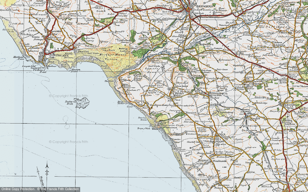 Old Map of Heol-y-mynydd, 1922 in 1922