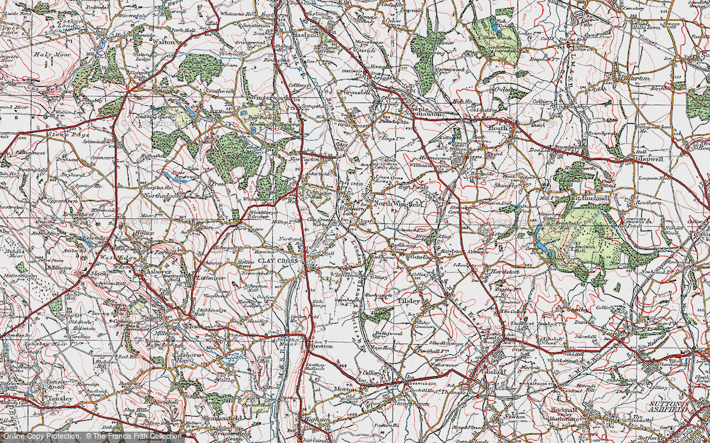 Old Map of Hepthorne Lane, 1923 in 1923