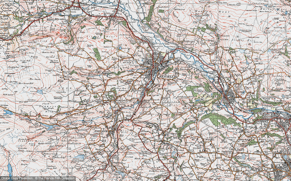 Old Map of Hermit Hole, 1925 in 1925