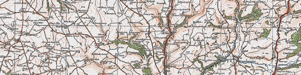 Old map of Triol in 1923