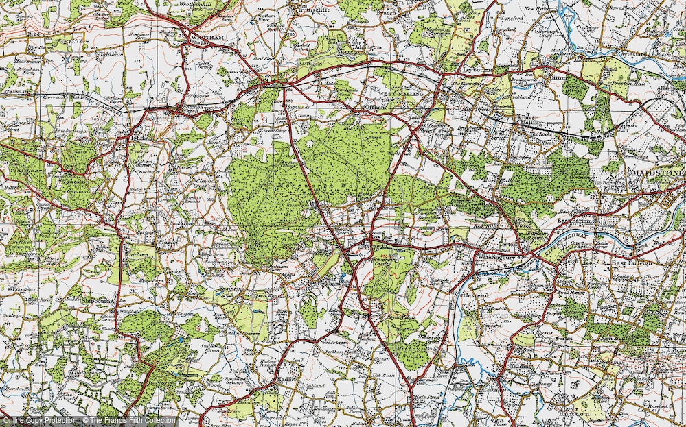 Old Map of Herne Pound, 1920 in 1920
